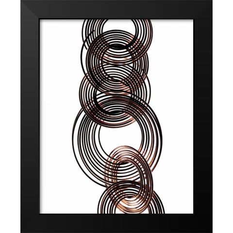 Intertwined I Black Modern Wood Framed Art Print by Burkhart, Monika