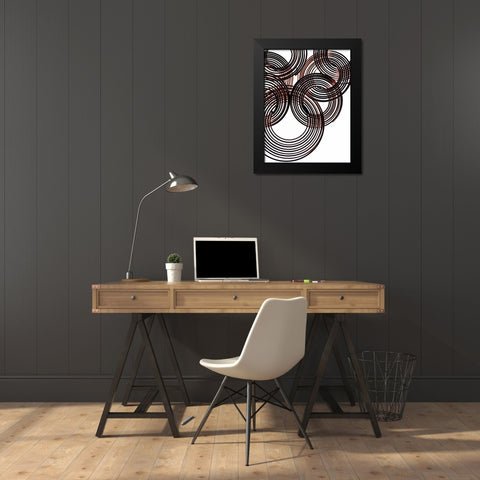 Intertwined II Black Modern Wood Framed Art Print by Burkhart, Monika