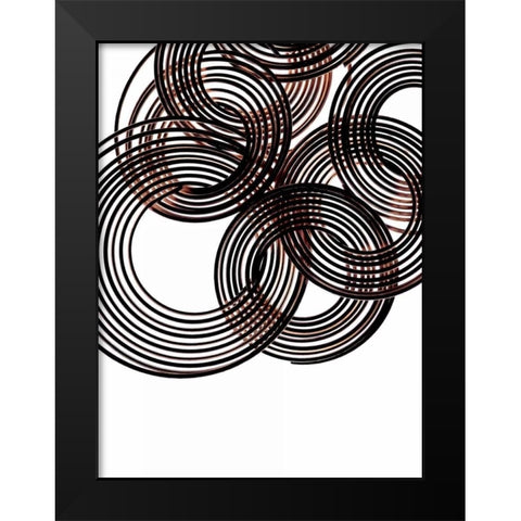 Intertwined III Black Modern Wood Framed Art Print by Burkhart, Monika