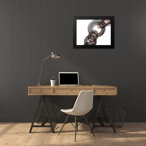 Intertwined VI Black Modern Wood Framed Art Print by Burkhart, Monika