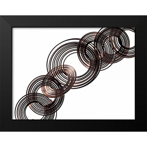 Intertwined VII Black Modern Wood Framed Art Print by Burkhart, Monika