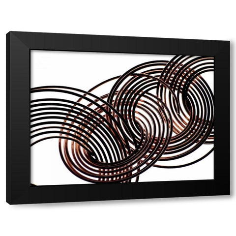 Intertwined VIII Black Modern Wood Framed Art Print by Burkhart, Monika