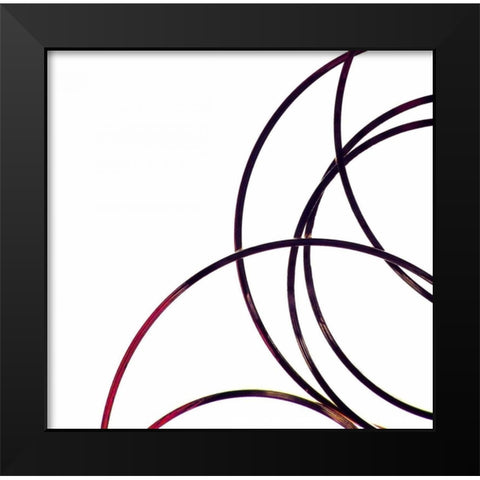 Linked I Black Modern Wood Framed Art Print by Burkhart, Monika
