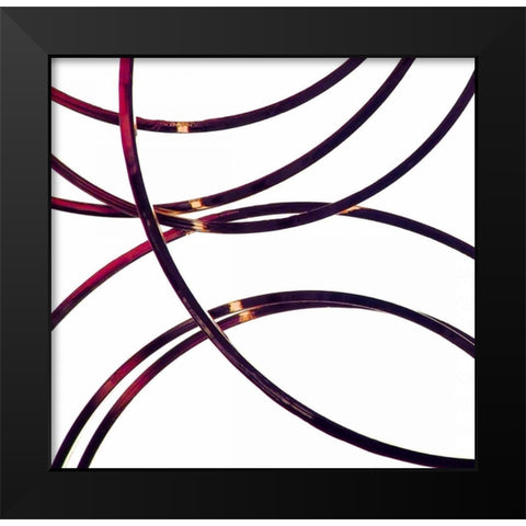 Linked II Black Modern Wood Framed Art Print by Burkhart, Monika