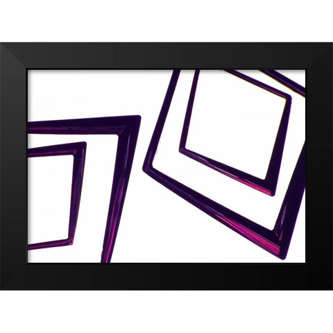Geometric I Black Modern Wood Framed Art Print by Burkhart, Monika