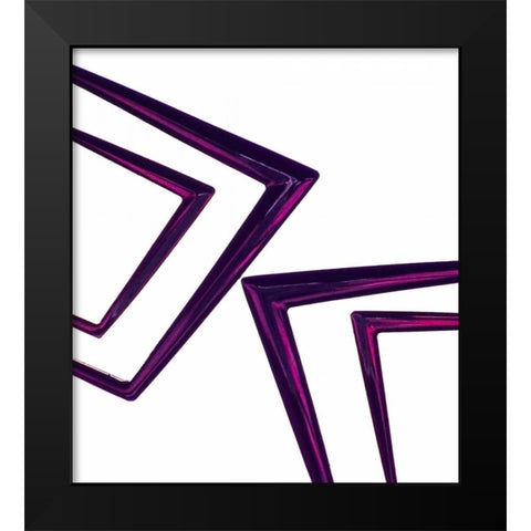 Geometric III Black Modern Wood Framed Art Print by Burkhart, Monika