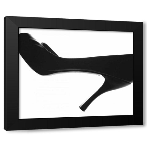 High Heels II Black Modern Wood Framed Art Print by Burkhart, Monika