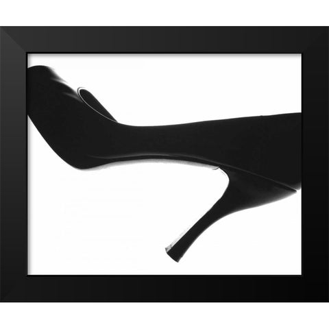 High Heels II Black Modern Wood Framed Art Print by Burkhart, Monika