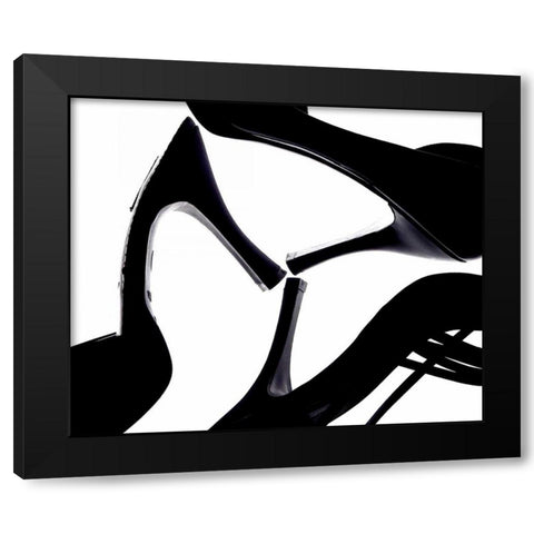 High Heels III Black Modern Wood Framed Art Print by Burkhart, Monika