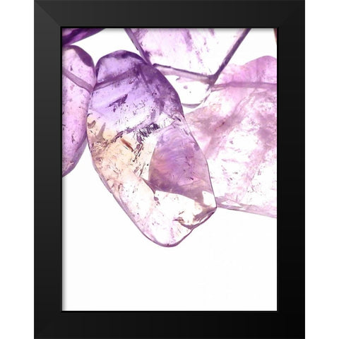 Purple I Black Modern Wood Framed Art Print by Burkhart, Monika