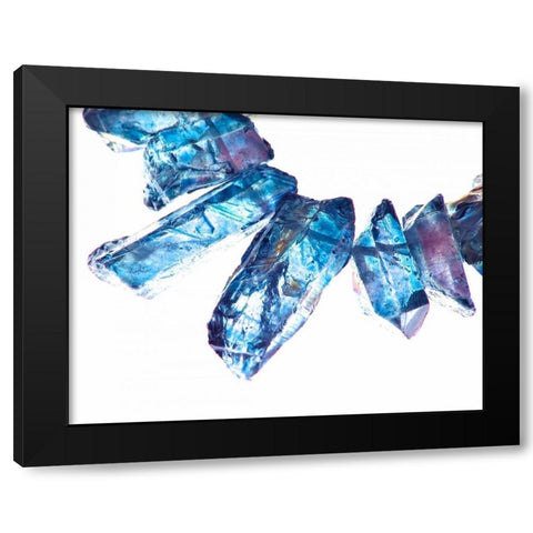 Blue I Black Modern Wood Framed Art Print with Double Matting by Burkhart, Monika