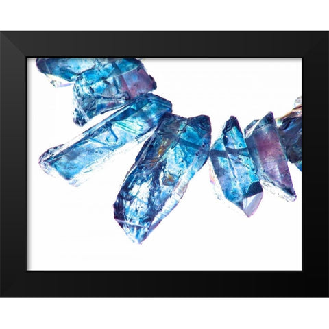 Blue I Black Modern Wood Framed Art Print by Burkhart, Monika