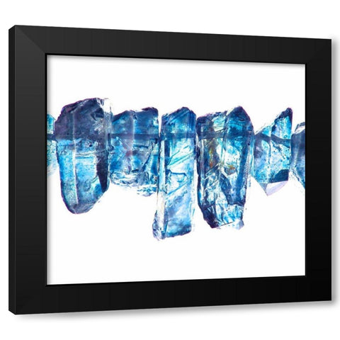 Blue II Black Modern Wood Framed Art Print by Burkhart, Monika