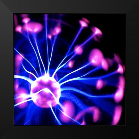 Electricity I Black Modern Wood Framed Art Print by Burkhart, Monika