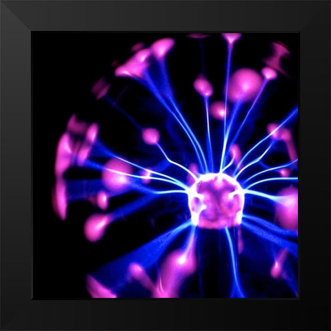 Electricity II Black Modern Wood Framed Art Print by Burkhart, Monika