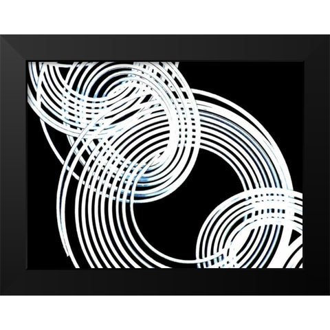 Intertwined Reverse I Black Modern Wood Framed Art Print by Burkhart, Monika