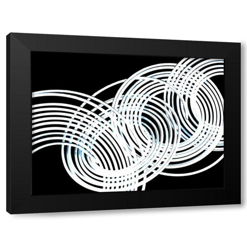 Intertwined Reverse II Black Modern Wood Framed Art Print by Burkhart, Monika