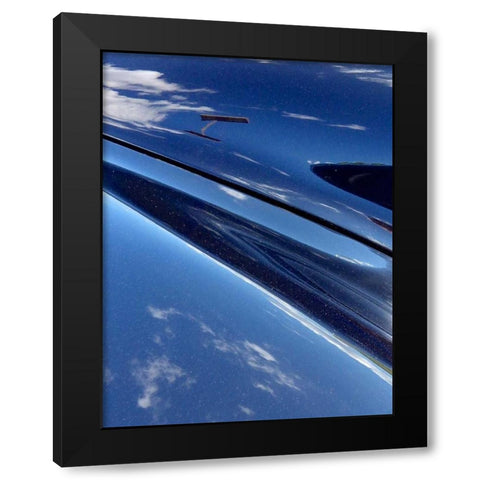 Clouds On The Car II Black Modern Wood Framed Art Print by Burkhart, Monika