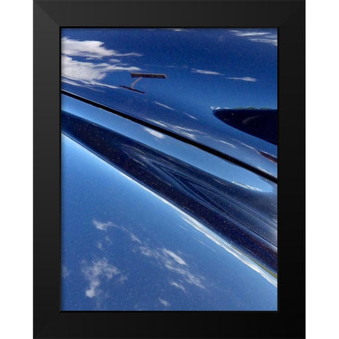 Clouds On The Car II Black Modern Wood Framed Art Print by Burkhart, Monika