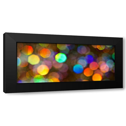 Glitter Bokeh II Black Modern Wood Framed Art Print by Burkhart, Monika
