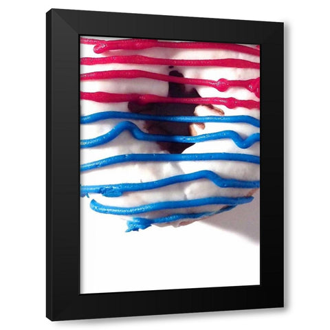 Doughnut Fun III Black Modern Wood Framed Art Print with Double Matting by Burkhart, Monika