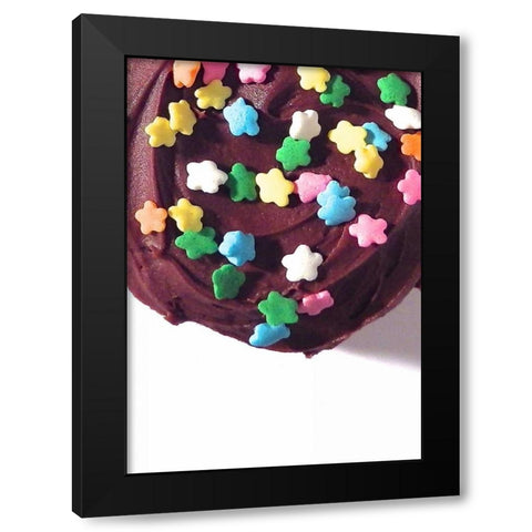 Doughnut Fun IV Black Modern Wood Framed Art Print with Double Matting by Burkhart, Monika