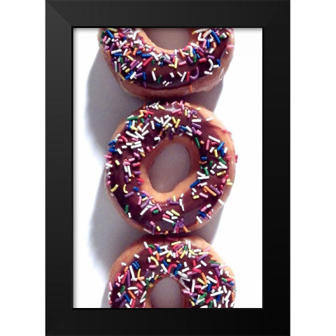 Doughnut Line V Black Modern Wood Framed Art Print by Burkhart, Monika