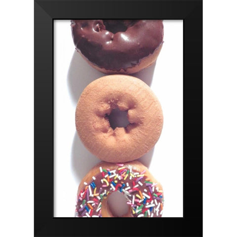 Doughnut Line VI Black Modern Wood Framed Art Print by Burkhart, Monika