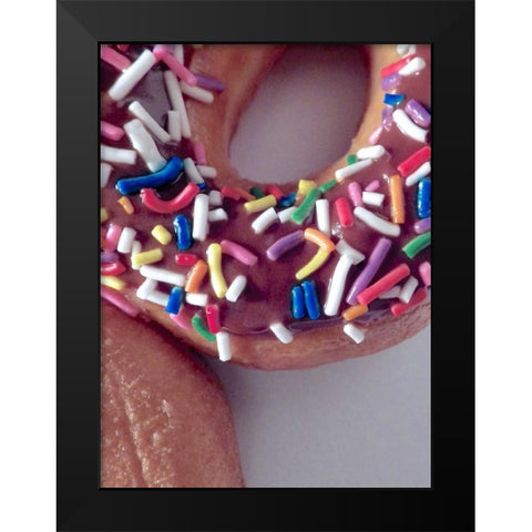 Classic Doughnut I Black Modern Wood Framed Art Print by Burkhart, Monika