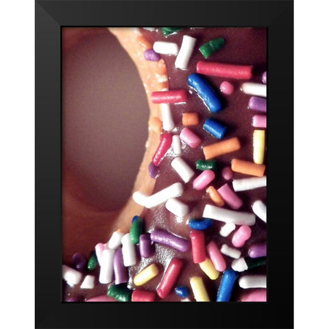 Classic Doughnut II Black Modern Wood Framed Art Print by Burkhart, Monika