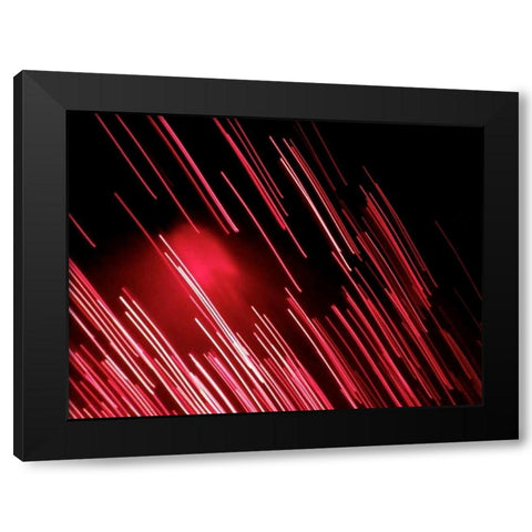 Red Mirage II Black Modern Wood Framed Art Print by Burkhart, Monika