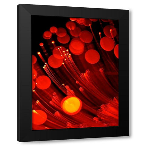 Pyrotechnic I Black Modern Wood Framed Art Print by Burkhart, Monika