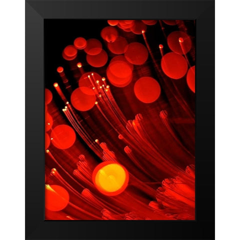 Pyrotechnic I Black Modern Wood Framed Art Print by Burkhart, Monika