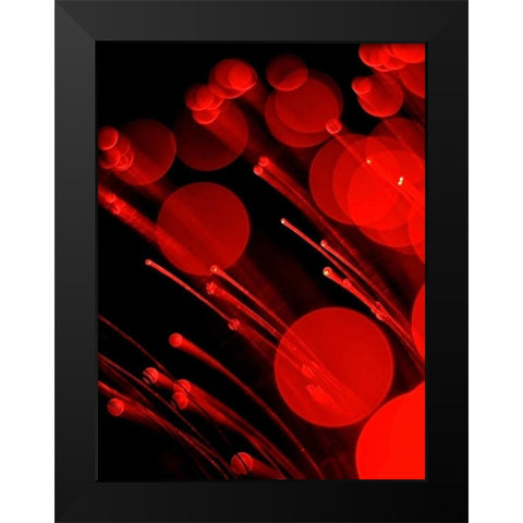 Pyrotechnic II Black Modern Wood Framed Art Print by Burkhart, Monika