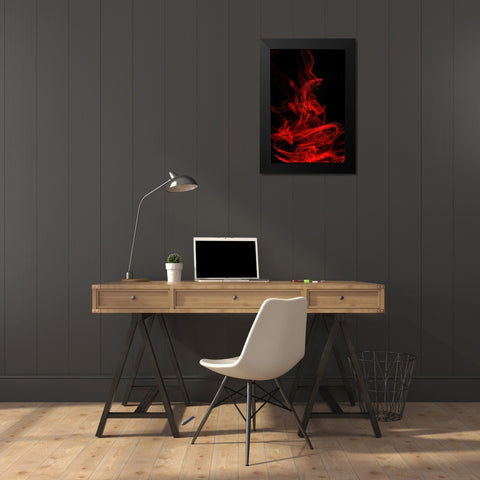 Flamenco II Black Modern Wood Framed Art Print by Burkhart, Monika