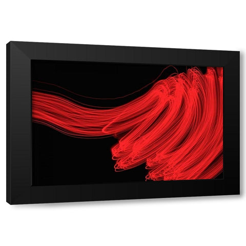 High Velocity I Black Modern Wood Framed Art Print with Double Matting by Burkhart, Monika