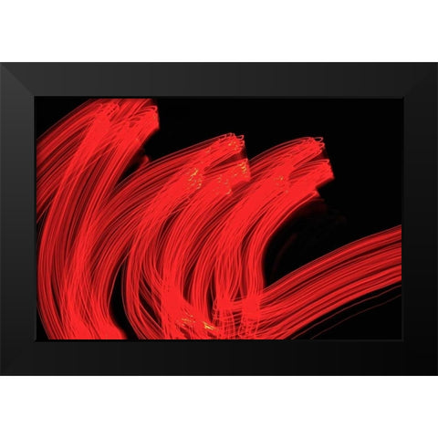 High Velocity II Black Modern Wood Framed Art Print by Burkhart, Monika