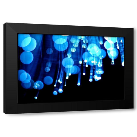 Moon Drops IV Black Modern Wood Framed Art Print with Double Matting by Burkhart, Monika
