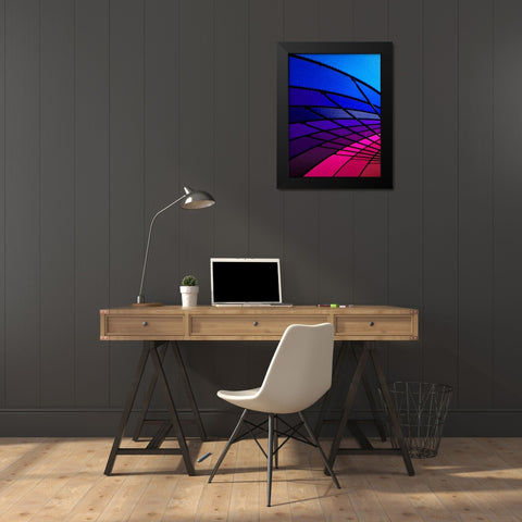 Rainglo I Black Modern Wood Framed Art Print by Burkhart, Monika