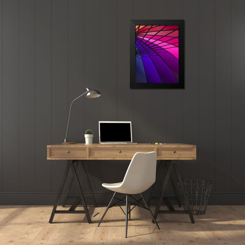 Rainglo II Black Modern Wood Framed Art Print by Burkhart, Monika