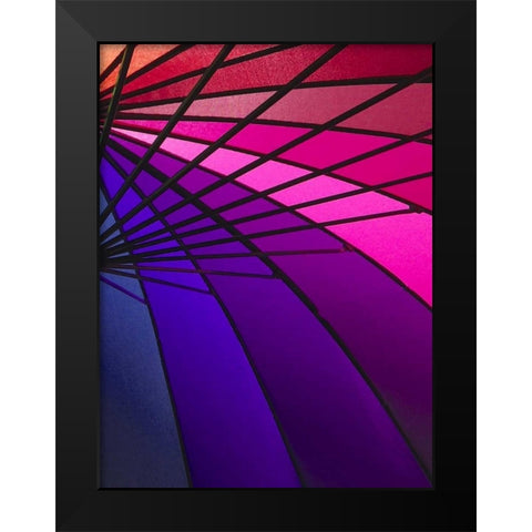 Rainglo II Black Modern Wood Framed Art Print by Burkhart, Monika