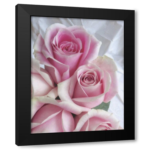 Perfectly Pink II Black Modern Wood Framed Art Print with Double Matting by Burkhart, Monika