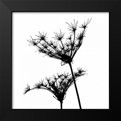 Silhouette daâ‚¬â„¢esprit II Black Modern Wood Framed Art Print by Burkhart, Monika