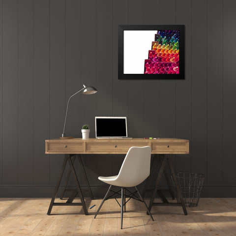 Color Crave IV Black Modern Wood Framed Art Print by Burkhart, Monika