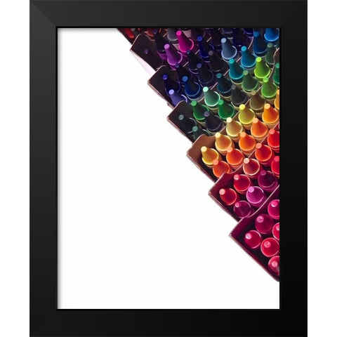 Color Crave VI Black Modern Wood Framed Art Print by Burkhart, Monika
