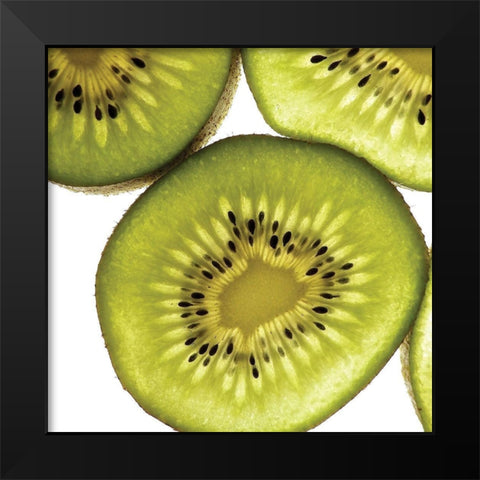 Sliced Fruit I Black Modern Wood Framed Art Print by Burkhart, Monika