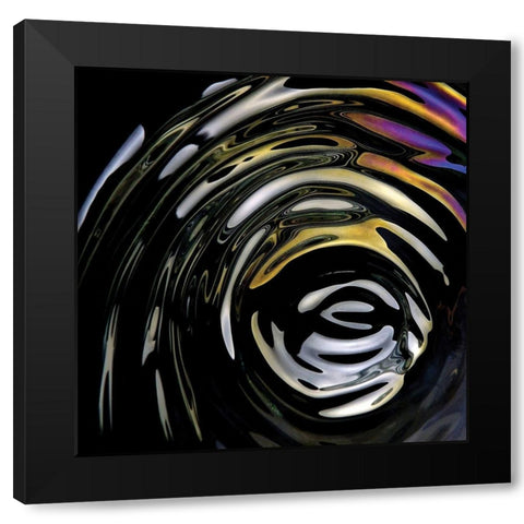 Ripple I Black Modern Wood Framed Art Print with Double Matting by Burkhart, Monika