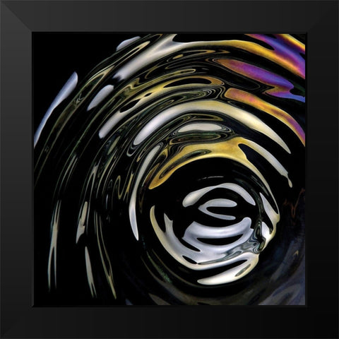 Ripple I Black Modern Wood Framed Art Print by Burkhart, Monika