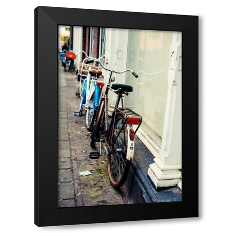 Rusty Bike Black Modern Wood Framed Art Print with Double Matting by Berzel, Erin