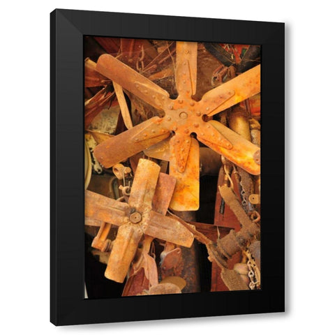 New Era VI Black Modern Wood Framed Art Print by Berzel, Erin